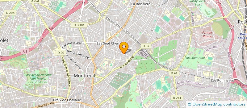 localisation de l'entreprise PATCH NEUF CUBES à MONTREUIL
