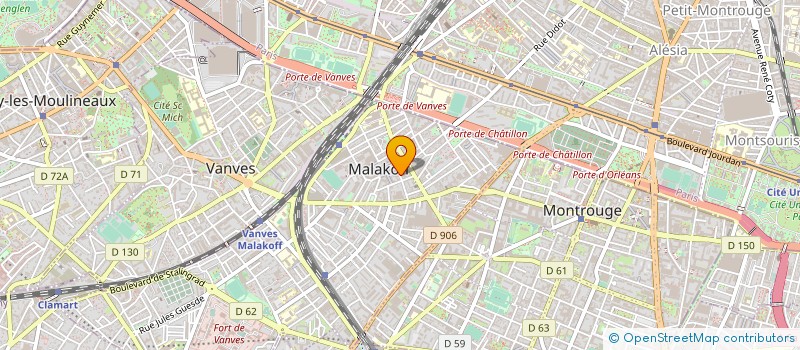 localisation de l'entreprise PATCH PHONOLITHE à MALAKOFF