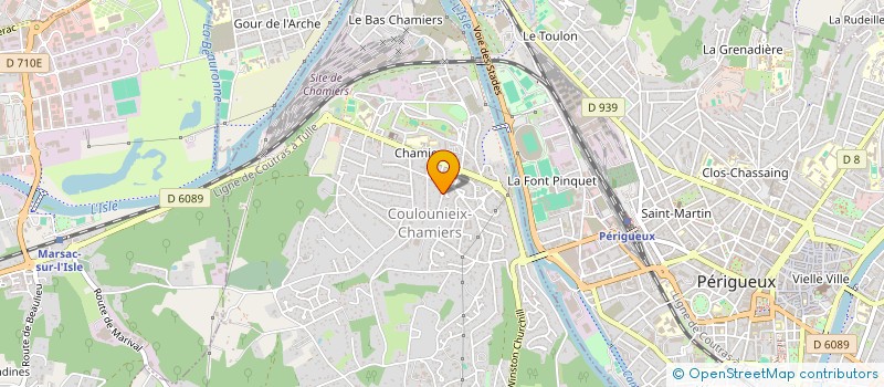 localisation de l'entreprise PATCHOULI ET CIE  COULOUNIEIX-CHAMIERS