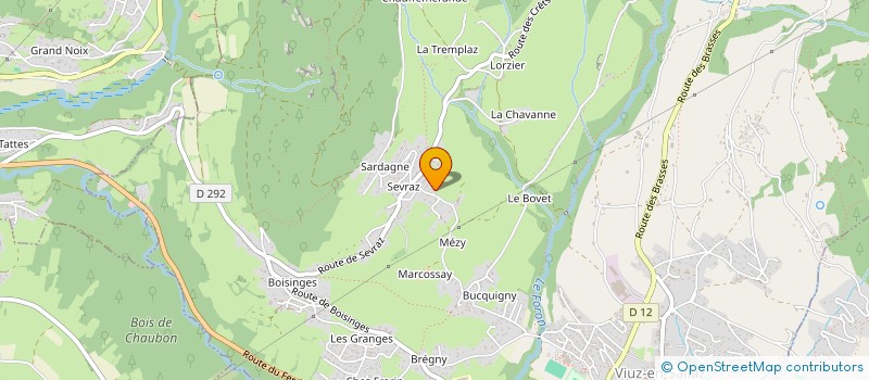 localisation de l'entreprise PATCHOULI FM  VIUZ-EN-SALLAZ