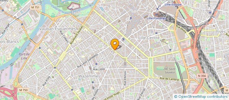 localisation de l'entreprise PATCHWORK à LILLE