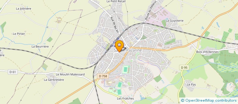 localisation de l'entreprise PATCHWORK  SAINTE-PAZANNE