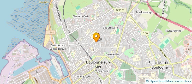 localisation de l'entreprise PATCHWORK à BOULOGNE-SUR-MER