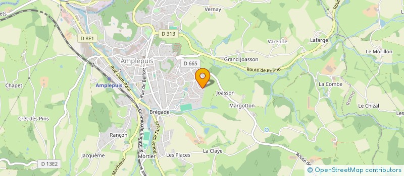 localisation de l'entreprise PATDOMAUR  AMPLEPUIS