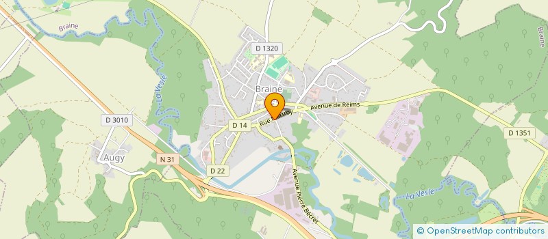 localisation de l'entreprise PATE ET CIE à BRAINE