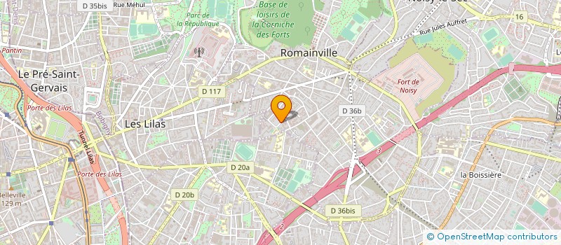 localisation de l'entreprise PATEKS à ROMAINVILLE
