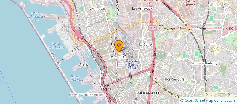 localisation de l'entreprise PATEL ENTREPRISE à MARSEILLE