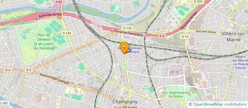 localisation de l'entreprise PATEL FOODS à CHAMPIGNY-SUR-MARNE