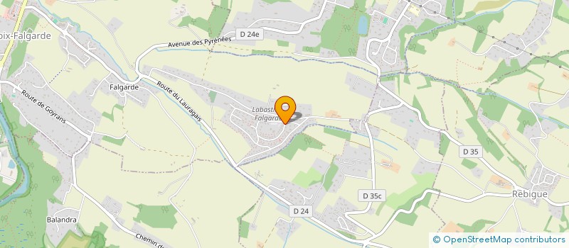 localisation de l'entreprise PATELE  LACROIX-FALGARDE