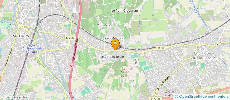 localisation de l'entreprise PATELE IMMOBILIER  SORGUES