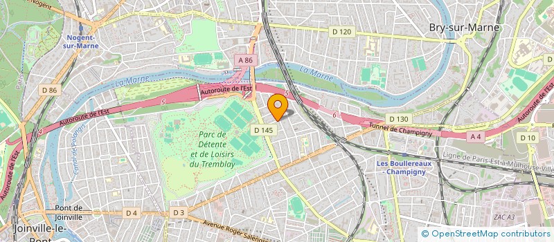 localisation de l'entreprise PATELEC 94500 à CHAMPIGNY-SUR-MARNE