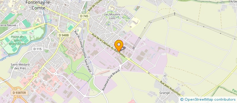 localisation de l'entreprise PATELMAG  FONTENAY-LE-COMTE