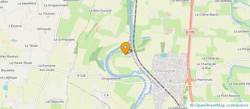 localisation de l'entreprise PATELYS  CHEVAIGNE