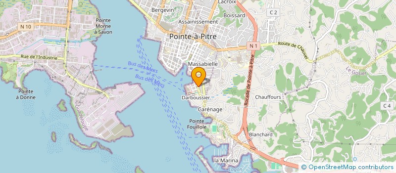 localisation de l'entreprise PATER  POINTE A PITRE