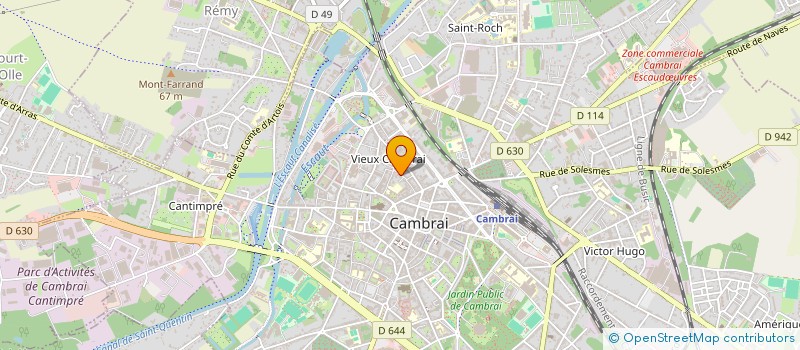 localisation de l'entreprise PATER à CAMBRAI