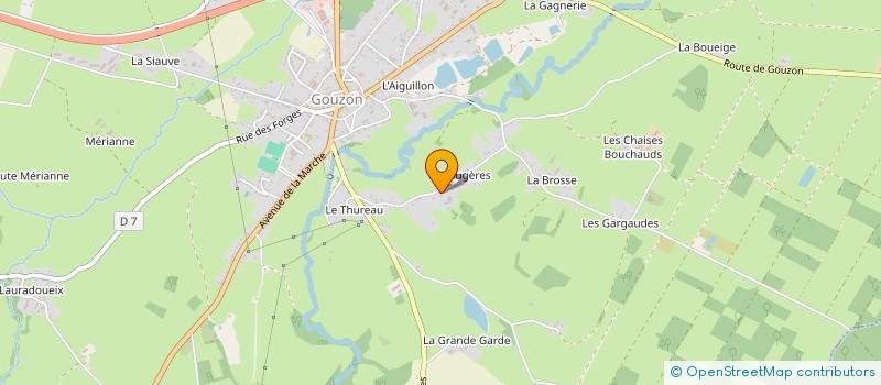 localisation de l'entreprise PATER'IMMOB à GOUZON