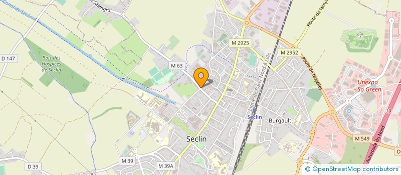 localisation de l'entreprise PATER'STREET  SECLIN