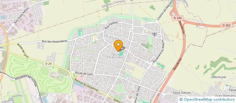 localisation de l'entreprise PATERNE  CHASSIEU