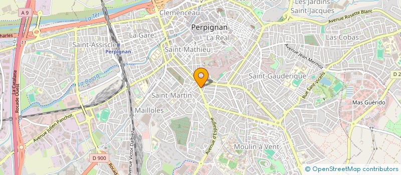 localisation de l'entreprise PATERNO BATIMENT  PERPIGNAN