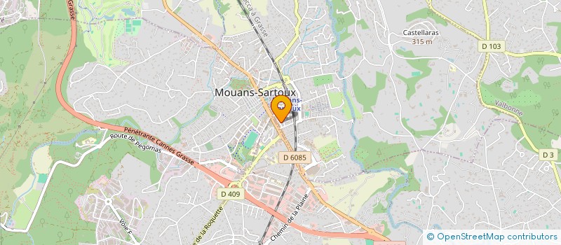 localisation de l'entreprise PATERTOM à MOUANS-SARTOUX