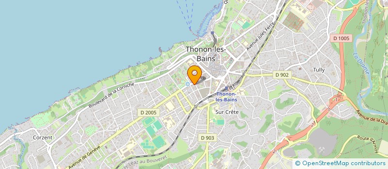localisation de l'entreprise PATES FRAICHES - CHEZ BIBI à THONON-LES-BAINS