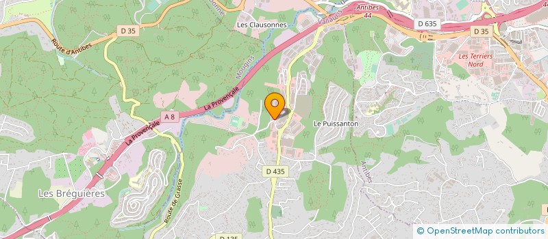 localisation de l'entreprise PATES FRAICHES PROVENCE COTE D'AZUR à VALLAURIS