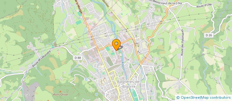 localisation de l'entreprise PATES TOUT UN FROMAGE  BAGNERES-DE-BIGORRE