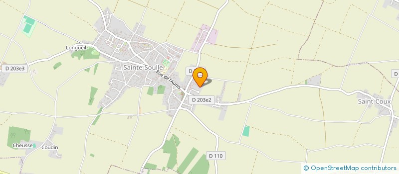 localisation de l'entreprise PATESTAUDRAP  SAINTE-SOULLE