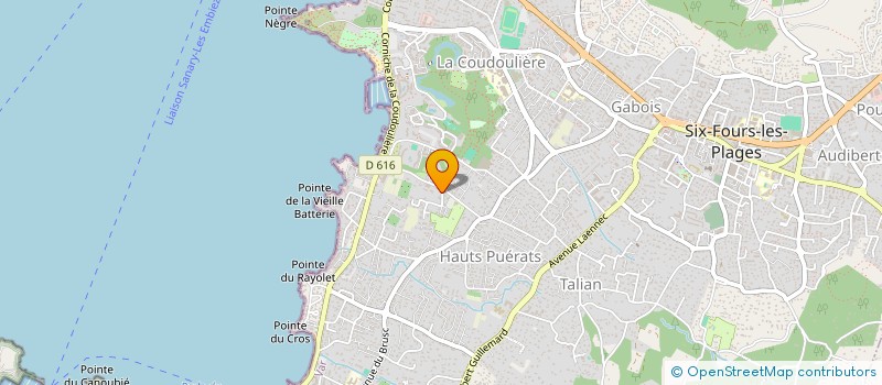 localisation de l'entreprise PATHI à SIX-FOURS-LES-PLAGES