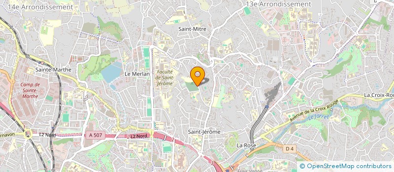 localisation de l'entreprise PATHOLOGIE VIEILLISSEMENT LOCOMOTION  MARSEILLE