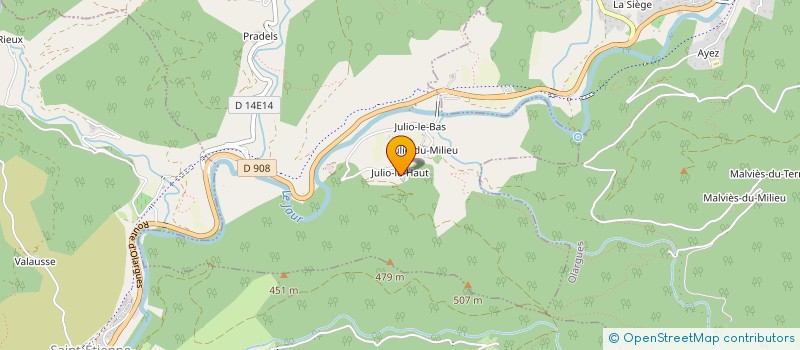 localisation de l'entreprise PATHY à SAINT VINCENT D'OLARGUES