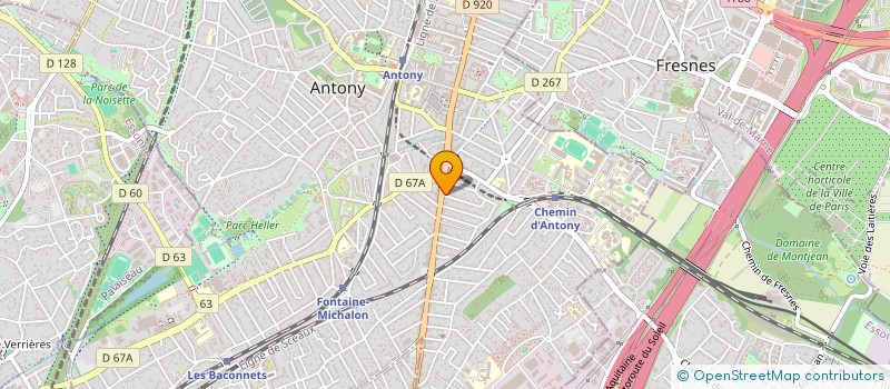 localisation de l'entreprise PATHYA à ANTONY