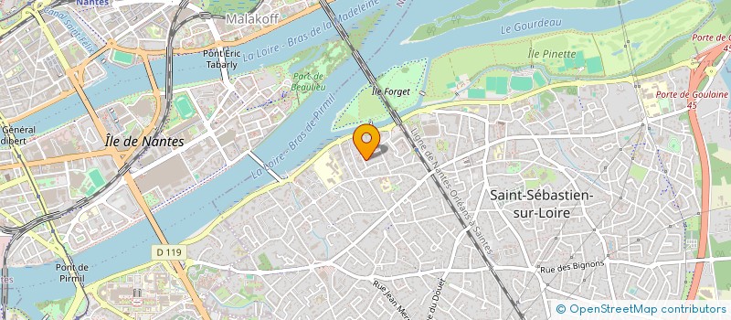 localisation de l'entreprise PATICOT à SAINT-SEBASTIEN-SUR-LOIRE