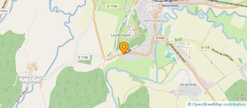 localisation de l'entreprise PATIDOM à MONTMEDY