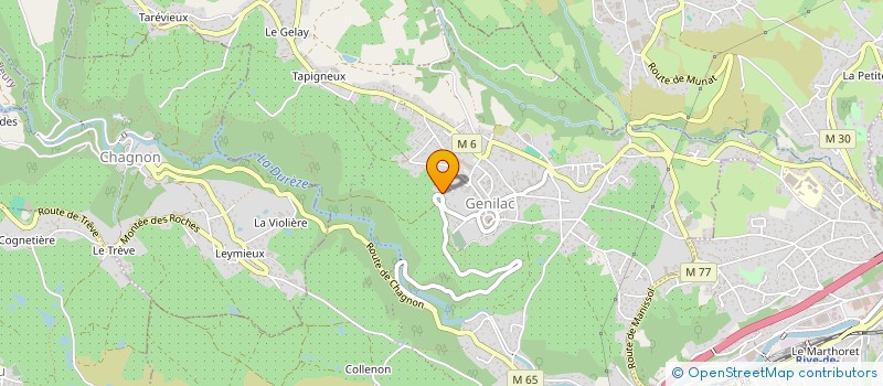 localisation de l'entreprise PATIM  GENILAC