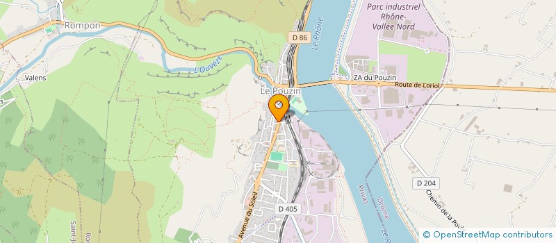 localisation de l'entreprise PATIN  LE POUZIN