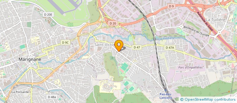 localisation de l'entreprise PATIN COUFFIN  SAINT-VICTORET