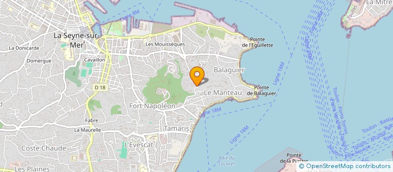 localisation de l'entreprise PATIN COUFIN SUD  LA SEYNE-SUR-MER