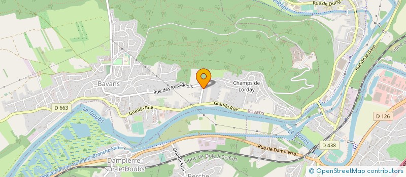 localisation de l'entreprise PATIN THIERRY  BAVANS