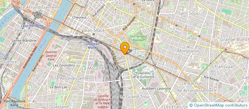 localisation de l'entreprise PATINE ET PAILLETTES  LYON