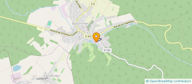 localisation de l'entreprise PATINETTE à BADONVILLER