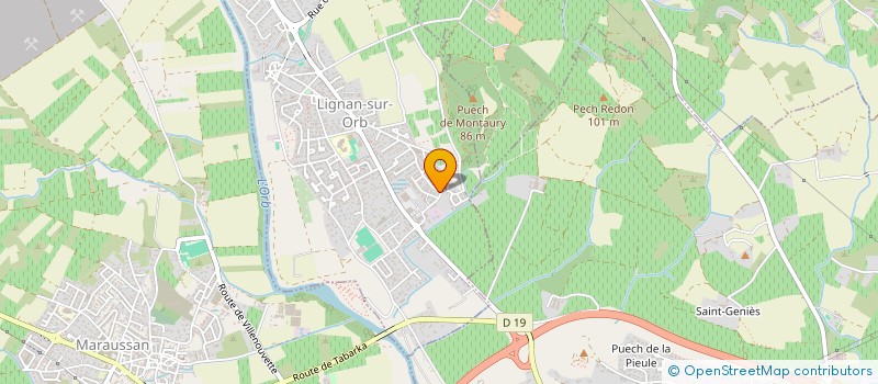 localisation de l'entreprise PATINETTE  LIGNAN-SUR-ORB