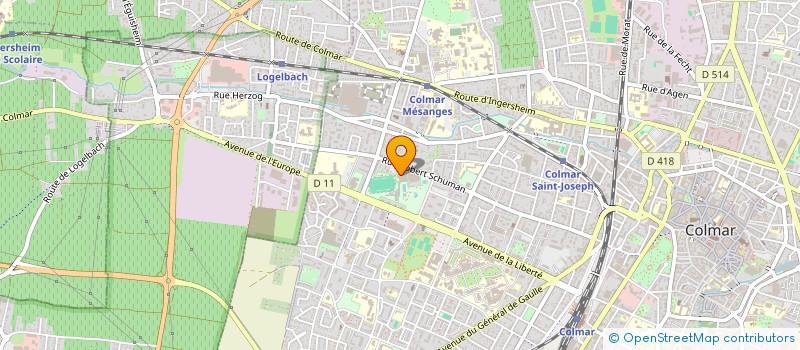 localisation de l'entreprise PATINOIRE DE COLMAR  COLMAR