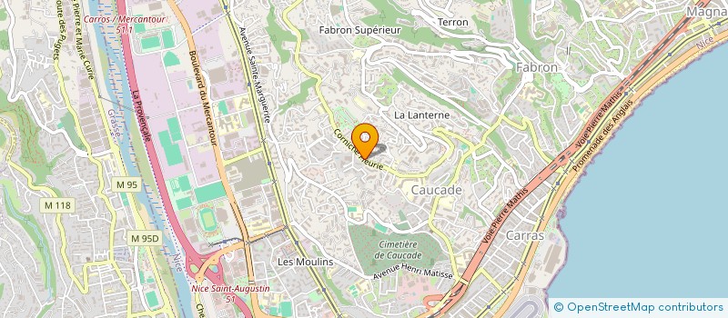 localisation de l'entreprise PATIO à NICE