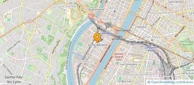 localisation de l'entreprise PATIO LYON CONFLUENCE à LYON