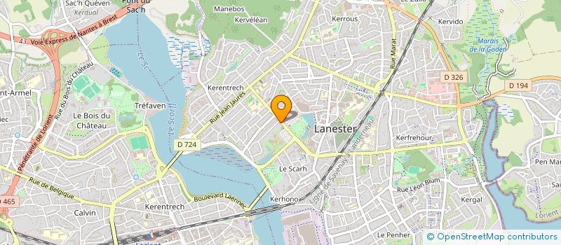 localisation de l'entreprise PATIS YANNIG  LANESTER