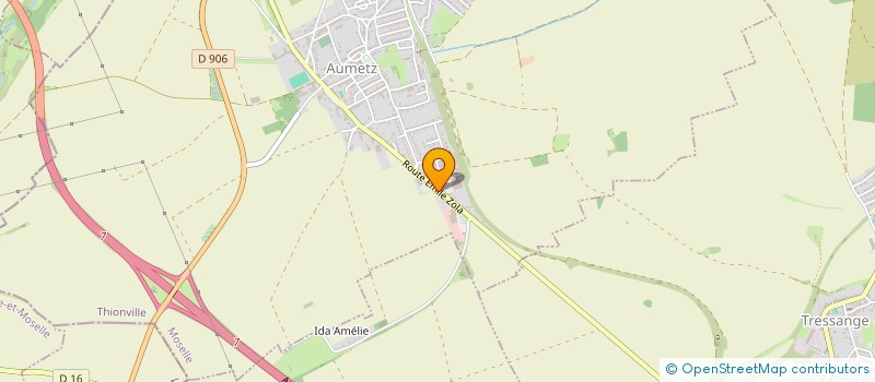 localisation de l'entreprise PATISA à AUMETZ