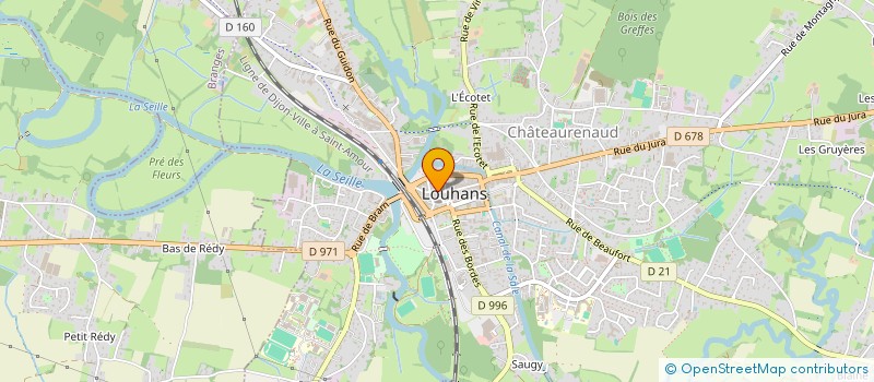 localisation de l'entreprise PATISHOME à LOUHANS
