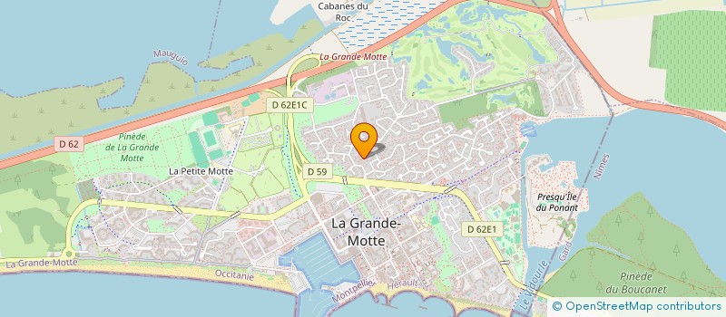 localisation de l'entreprise PATISS'PAIN à LA GRANDE-MOTTE