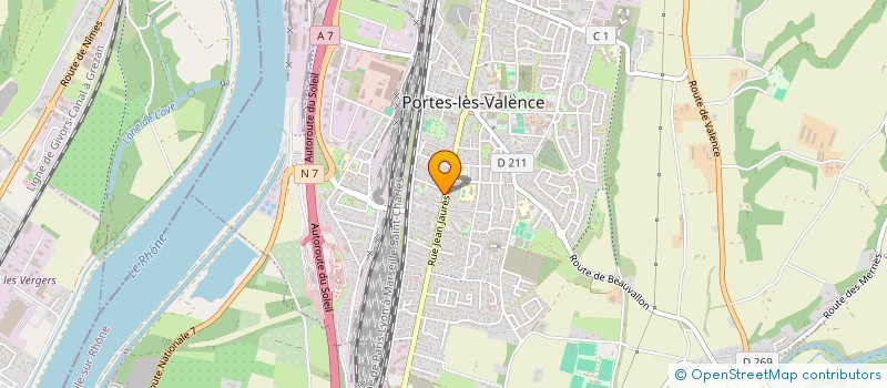 localisation de l'entreprise PATISSERIE A VOTRE GOUT  PORTES-LES-VALENCE